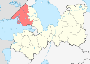 Выборгский муниципальный район на карте